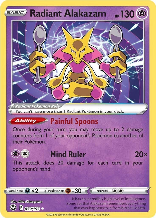 Image for Radiant Alakazam (059/195) - Pokemon