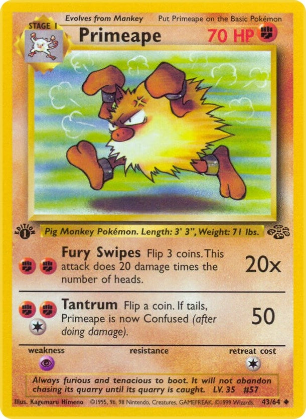 Image for Primeape (43/64) - Pokemon