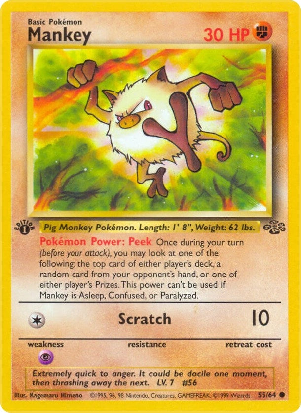 Image for Mankey (55/64) - Pokemon