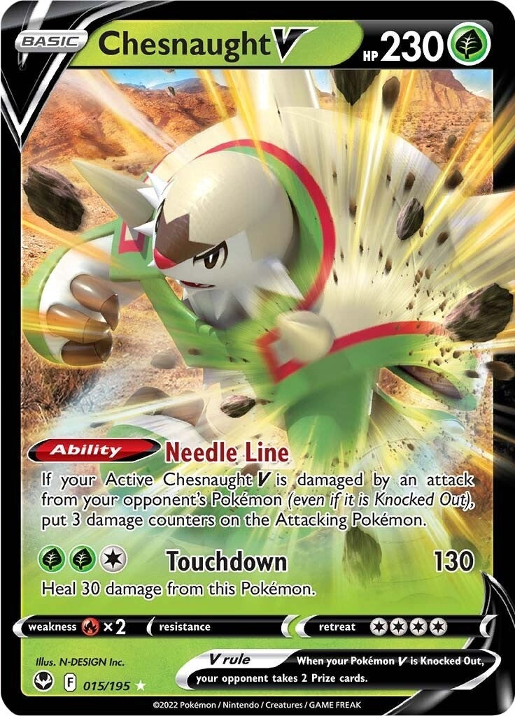 Image for Chesnaught V (015/195) - Pokemon