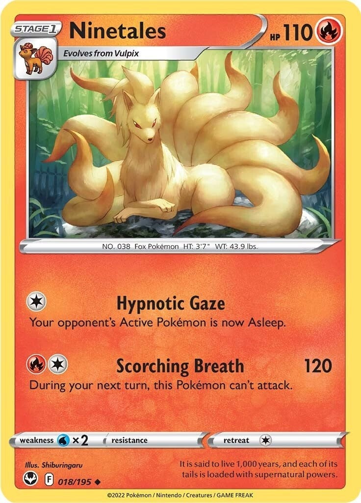 Image for Ninetales (018/195) - Pokemon