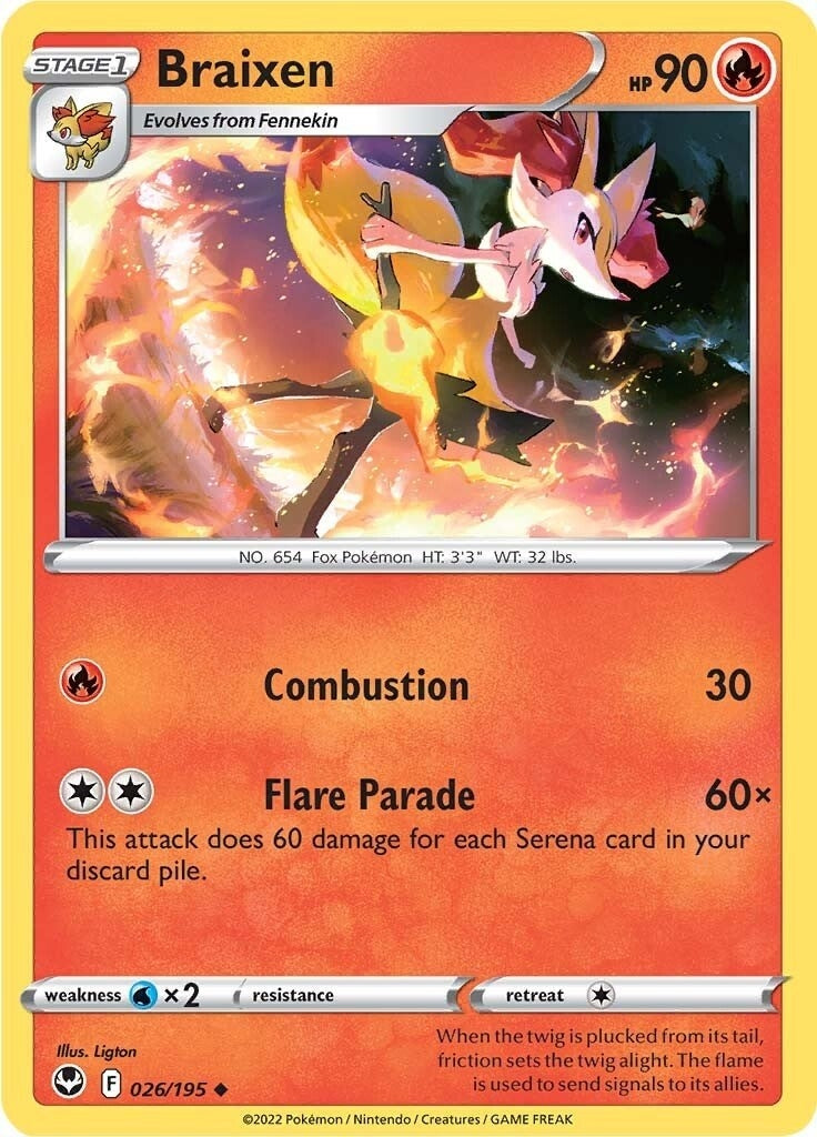 Image for Braixen (026/195) - Pokemon