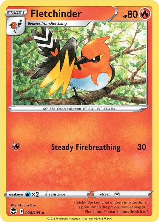 Image for Fletchinder (028/195) - Pokemon