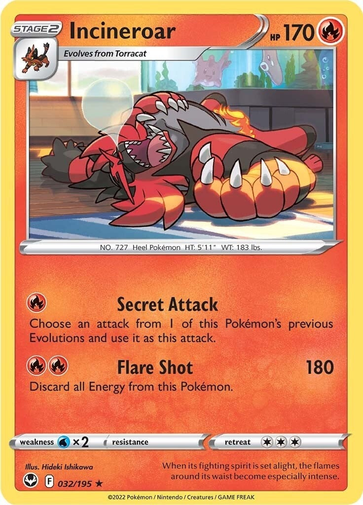 Image for Incineroar (032/195) - Pokemon