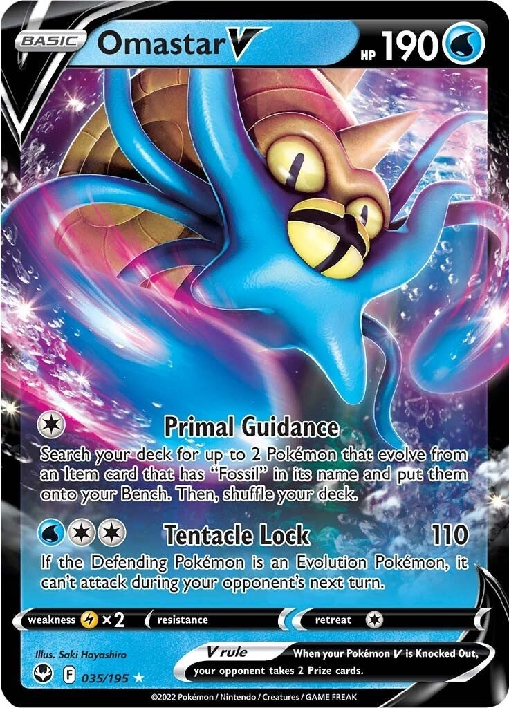 Image for Omastar V (035/195) - Pokemon