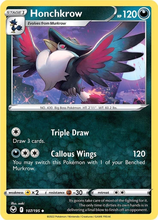 Image for Honchkrow (107/195) - Pokemon