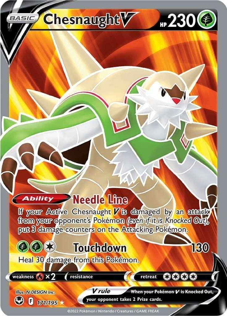 Image for Chesnaught V (Full Art) (171/195) - Pokemon