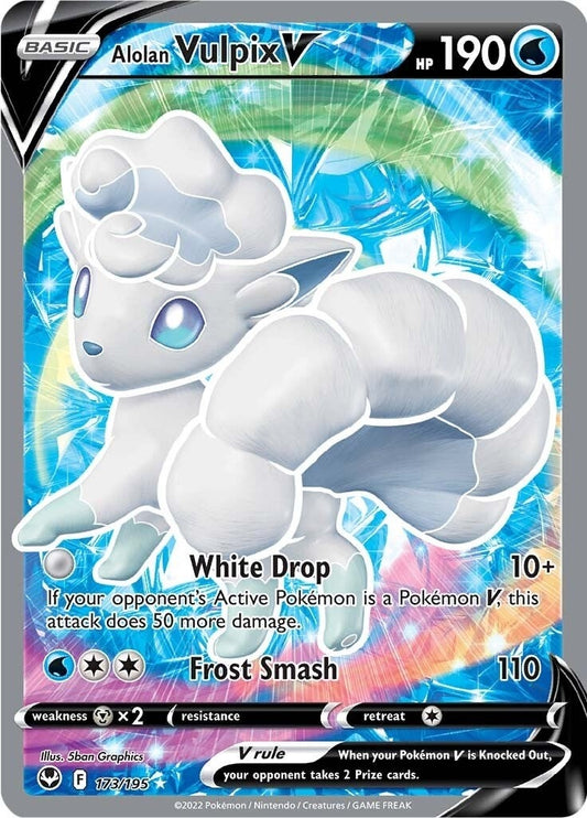 Alolan Vulpix V (Full Art) (173/195)