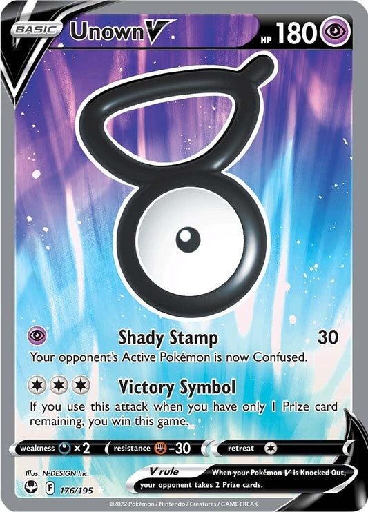 Image for Unown V (Full Art) (176/195) - Pokemon