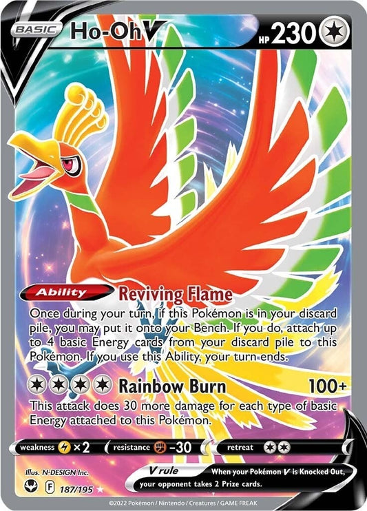 Image for Ho-Oh V (Full Art) (187/195) - Pokemon