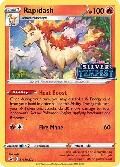 Image for Rapidash - SWSH270 (Prerelease) [STAFF] (SWSH270) - Pokemon