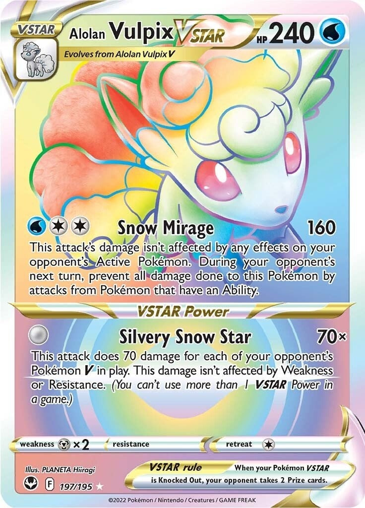 Alolan Vulpix VSTAR (Secret) (197/195)