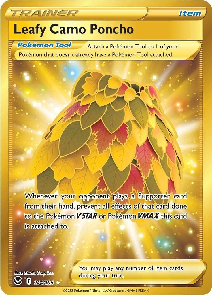 Image for Leafy Camo Poncho (Secret) (214/195) - Pokemon