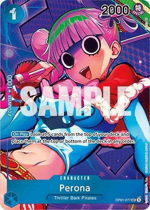 Image for Perona (Box Topper) (OP01-077) - One Piece Card Game
