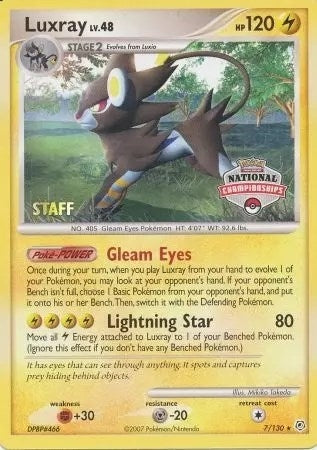 Image for Luxray - 7/130 (National Championships) [Staff] (007/130) - Pokemon