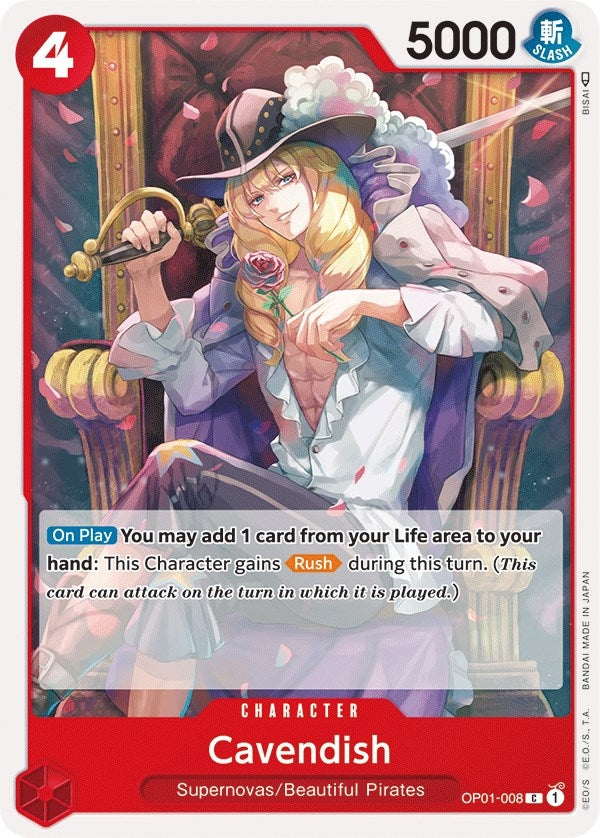 Image for Cavendish (OP01-008) - One Piece Card Game