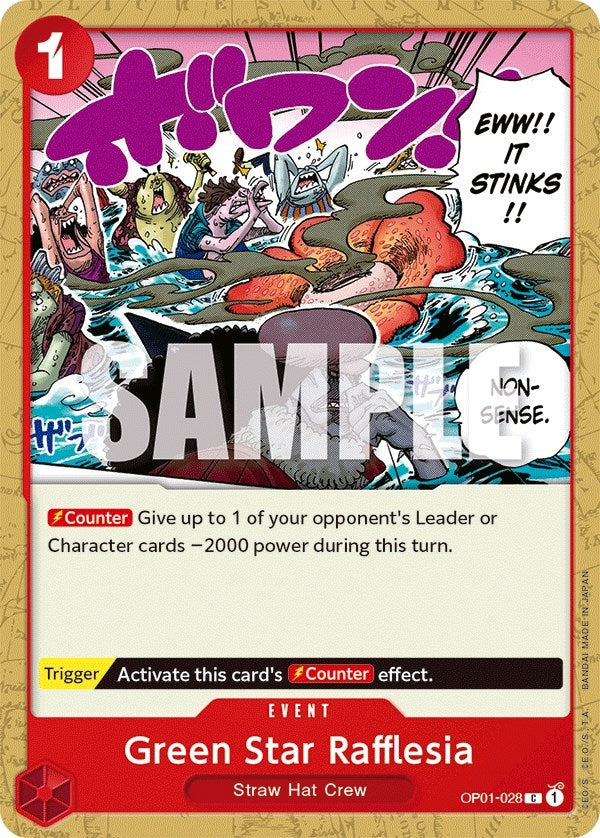 Image for Green Star Rafflesia (OP01-028) - One Piece Card Game