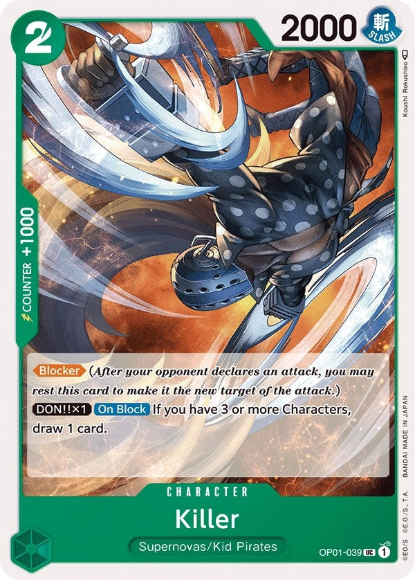 Image for Killer (OP01-039) - One Piece Card Game