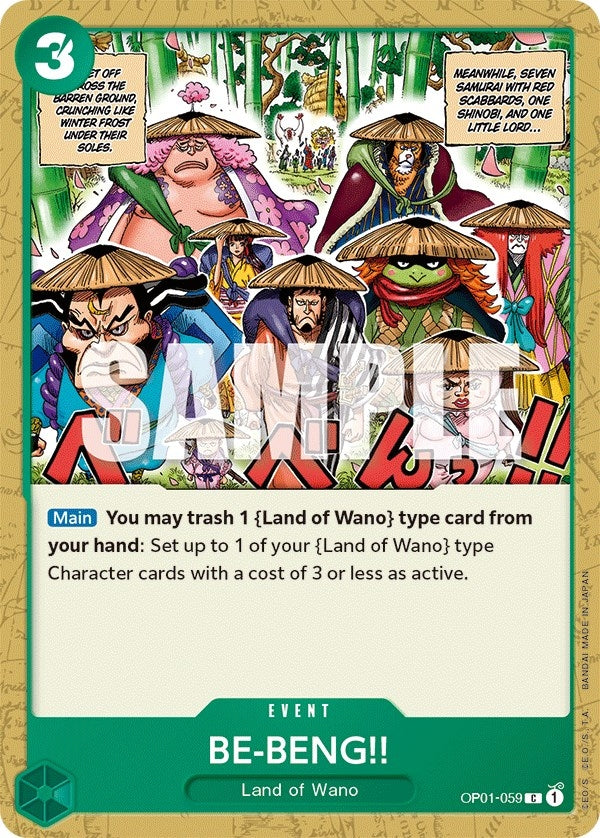 Image for BE-BENG!! (OP01-059) - One Piece Card Game