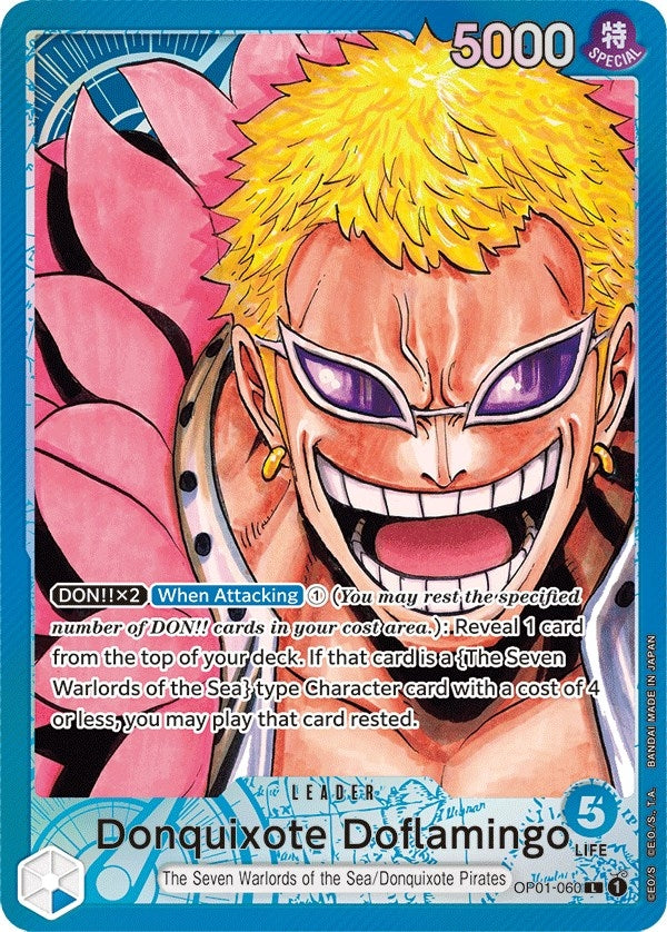 Image for Donquixote Doflamingo (060) (Parallel) (OP01-060) - One Piece Card Game