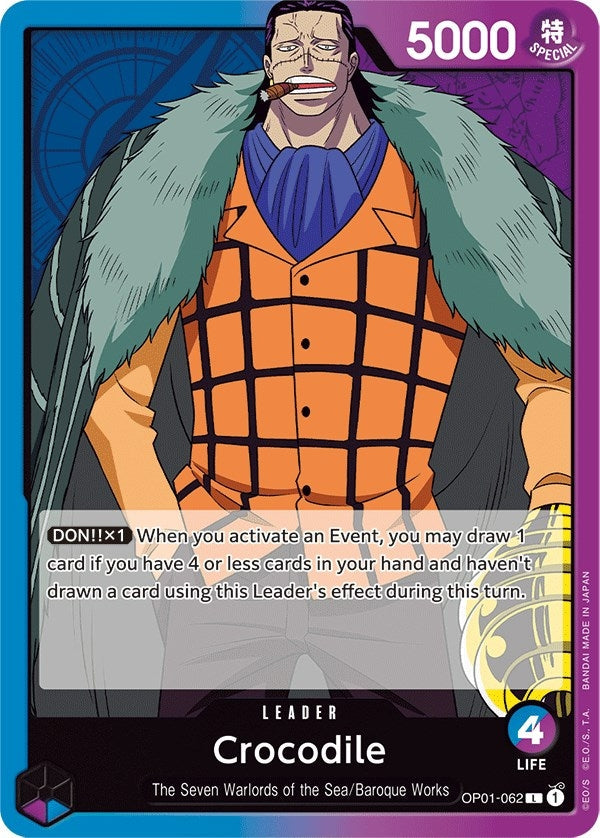 Image for Crocodile (062) (OP01-062) - One Piece Card Game
