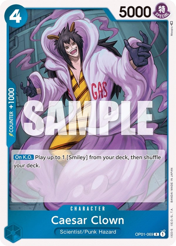Image for Caesar Clown (OP01-069) - One Piece Card Game