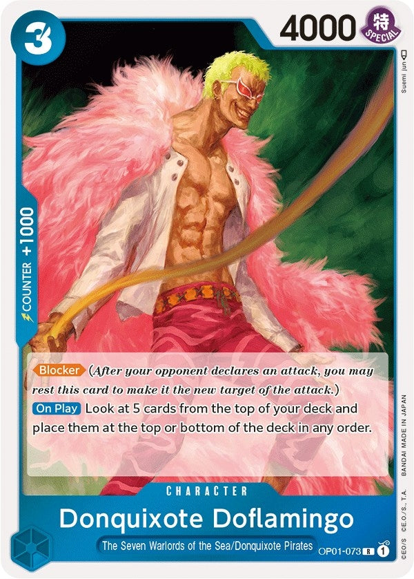 Image for Donquixote Doflamingo (073) (OP01-073) - One Piece Card Game