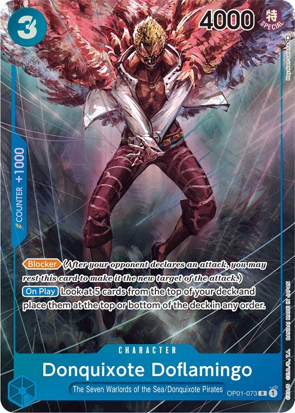Image for Donquixote Doflamingo (073) (Parallel) (OP01-073) - One Piece Card Game