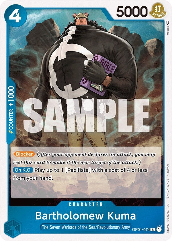 Image for Bartholomew Kuma (OP01-074) - One Piece Card Game