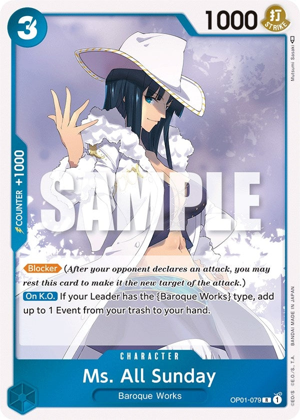 Image for Ms. All Sunday (OP01-079) - One Piece Card Game