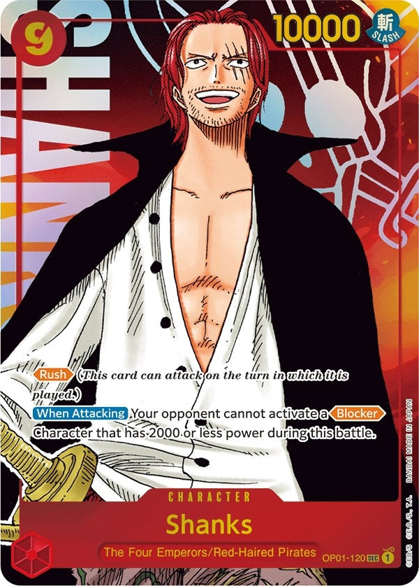 Image for Shanks (Parallel) (OP01-120) - One Piece Card Game