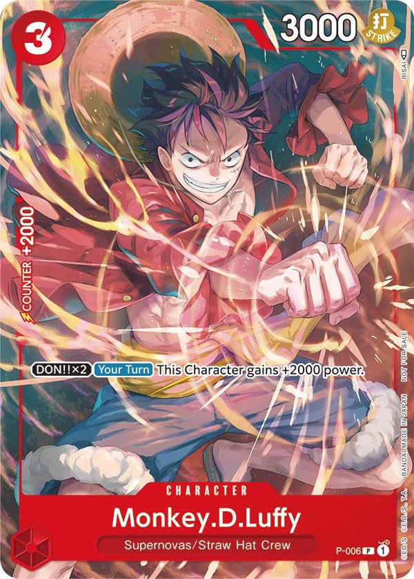 Image for Monkey.D.Luffy - P-006 (Tournament Pack Vol. 1) (P-006) - One Piece Card Game