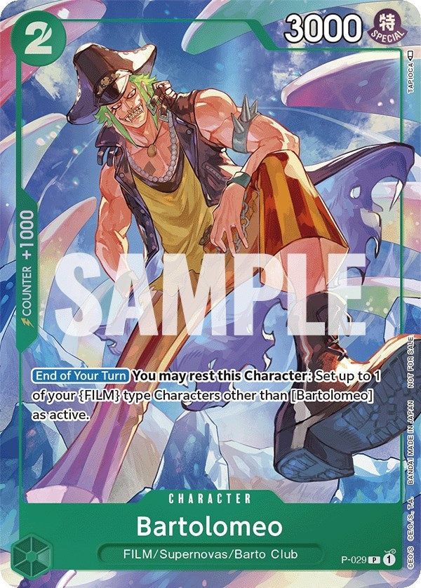Image for Bartolomeo (Event Pack Vol. 1) (P-029) - One Piece Card Game