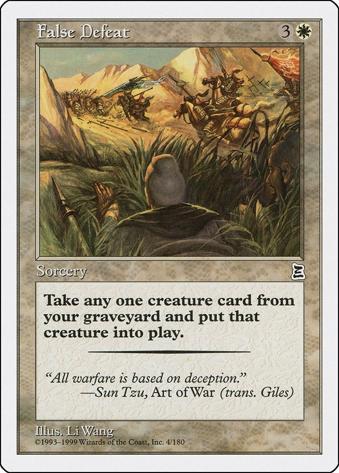 Image for False Defeat (4) - Magic: The Gathering