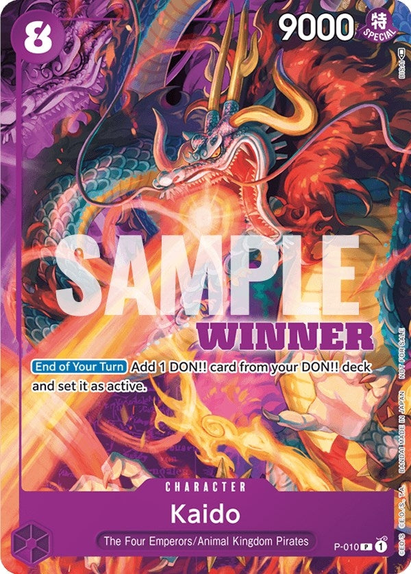 Image for Kaido - P-010 (Winner Pack Vol. 1) (P-010) - One Piece Card Game