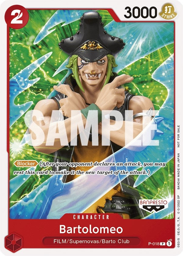 Image for Bartolomeo (One Piece Film Red) (P-018) - One Piece Card Game
