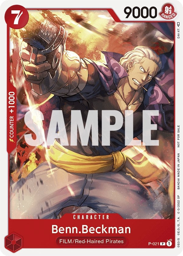 Image for Benn.Beckman (One Piece Film Red) (P-021) - One Piece Card Game
