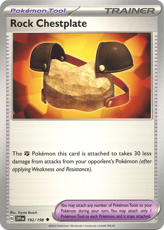 Image for Rock Chestplate (192/198) - Pokemon