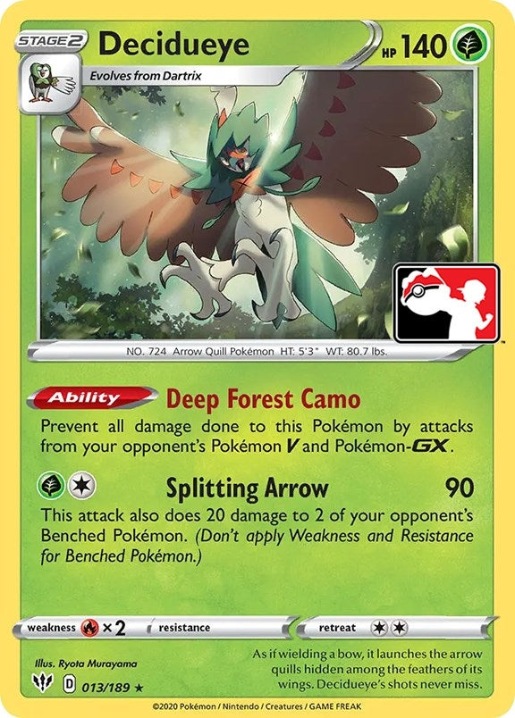 Image for Decidueye (013/189) - Pokemon