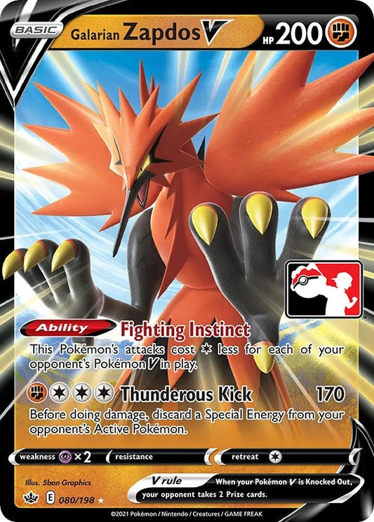 Image for Galarian Zapdos V (080/198) - Pokemon