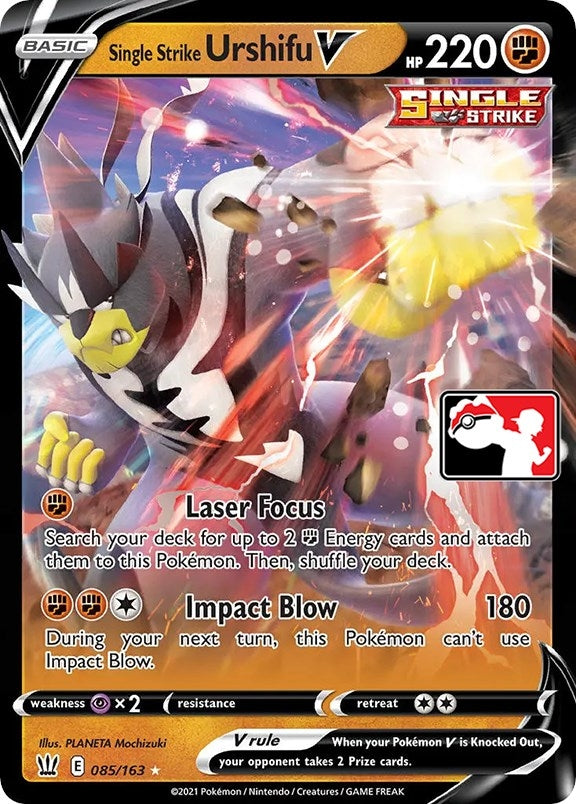 Image for Single Strike Urshifu V (085/163) - Pokemon