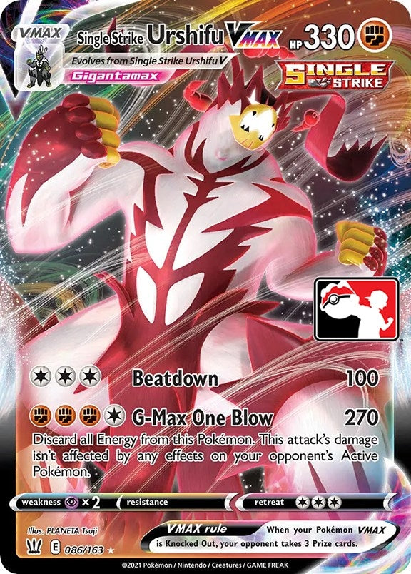 Image for Single Strike Urshifu VMAX (086/163) - Pokemon
