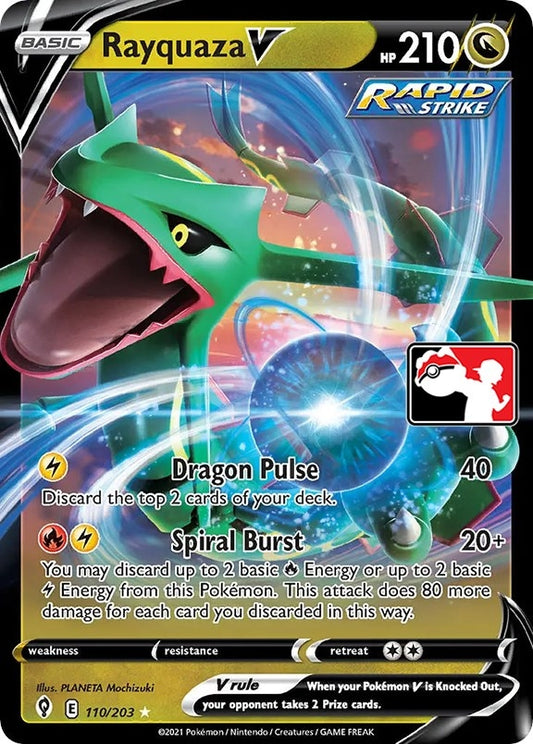Image for Rayquaza V (110/203) - Pokemon