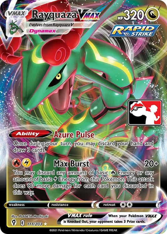 Image for Rayquaza VMAX (111/203) - Pokemon