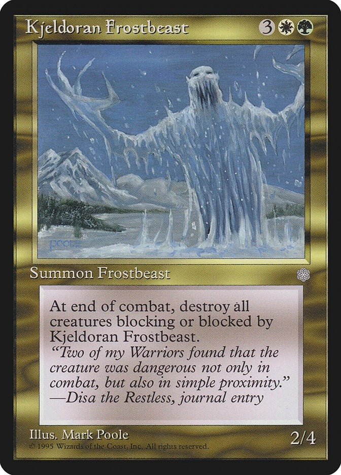 Image for Kjeldoran Frostbeast - Magic: The Gathering