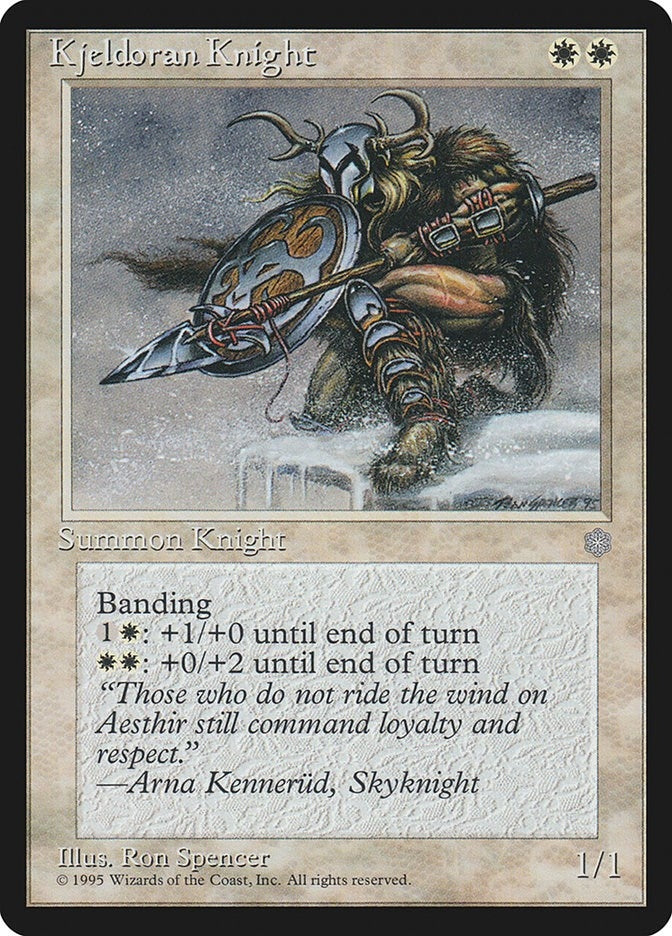 Image for Kjeldoran Knight - Magic: The Gathering