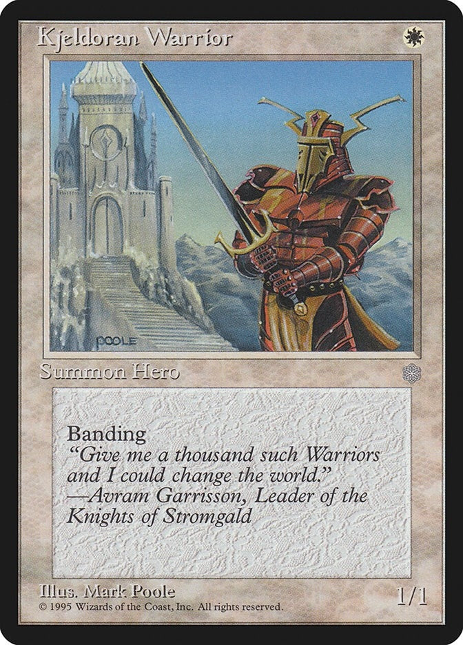 Image for Kjeldoran Warrior - Magic: The Gathering