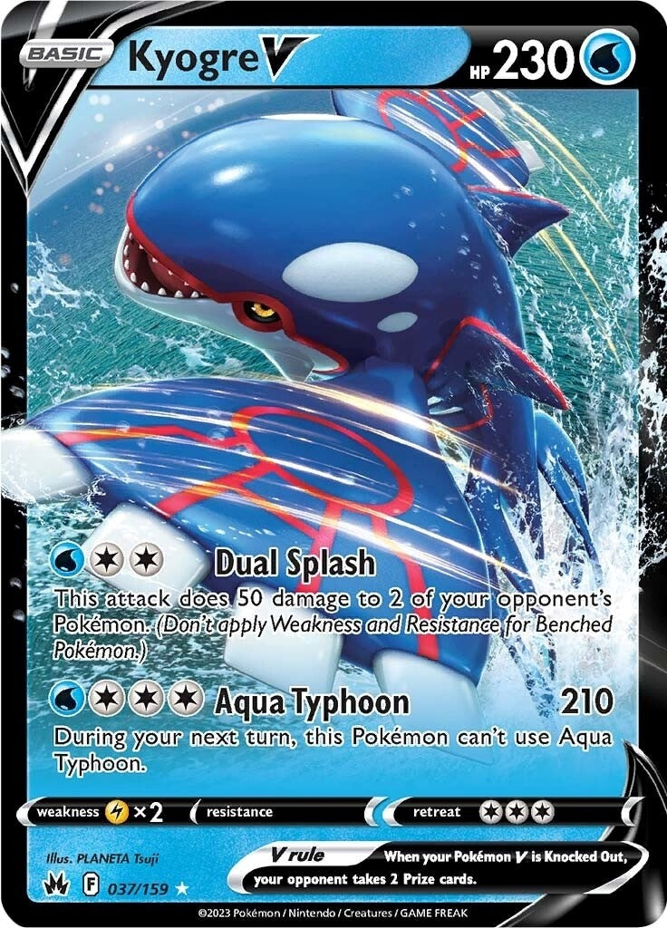 Image for Kyogre V (037/159) - Pokemon