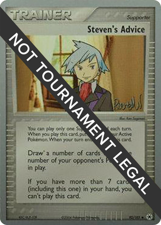 Image for Steven's Advice - 2004 (Reed Weichler) (92/101) - Pokemon