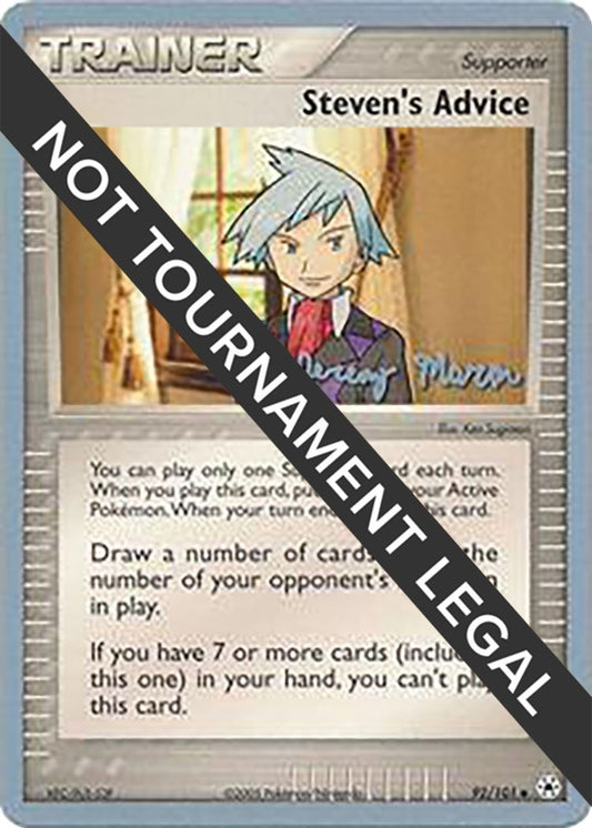 Image for Steven's Advice - 2005 (Jeremy Maron) (92/101) - Pokemon